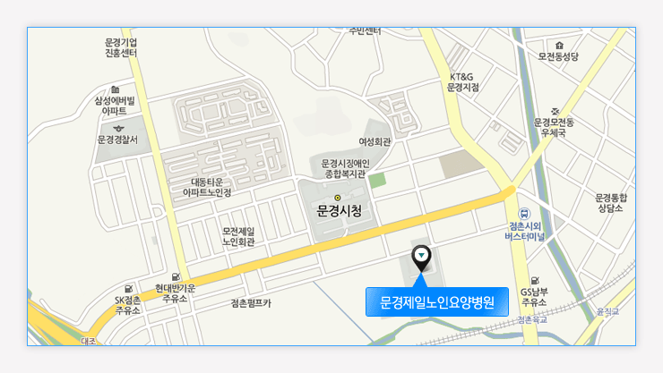 문경제일노인요양병원 약도